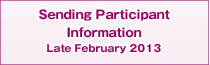 Sending Participant Information Late February 2013